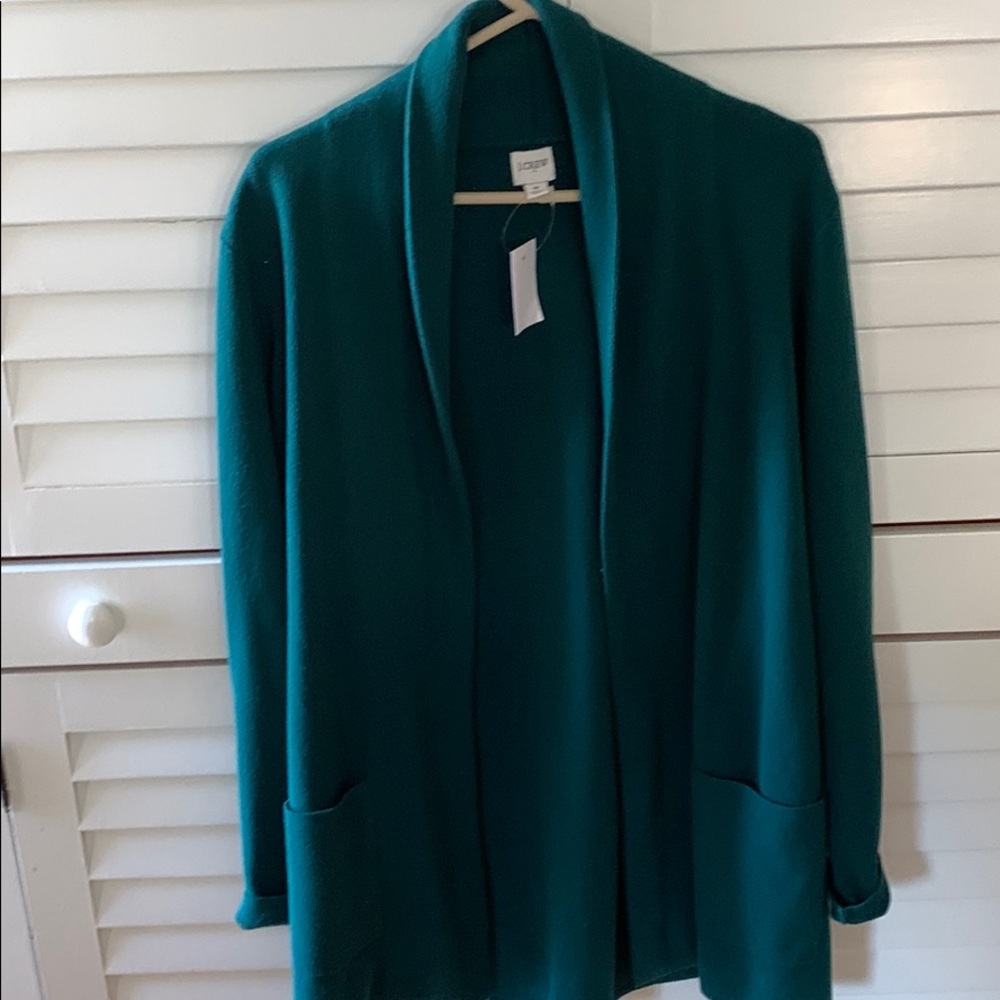 J Crew Cardigan with side pockets size medium